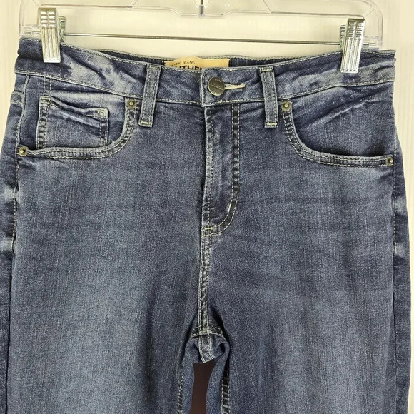 Silver Jeans Authentic Women's Dark Wash Curvy High Bootcut Stretchy Pockets S 8 - Picture 6 of 14